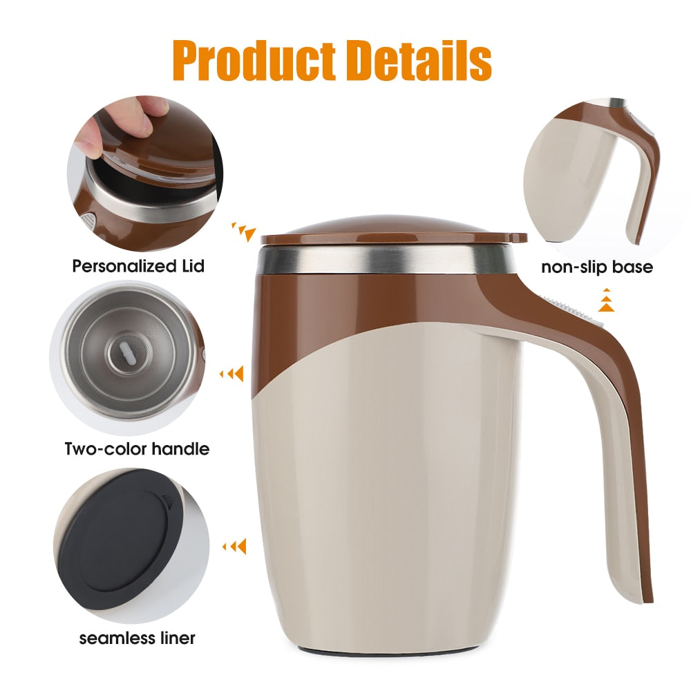 Self-Stirring Magnetic Mug