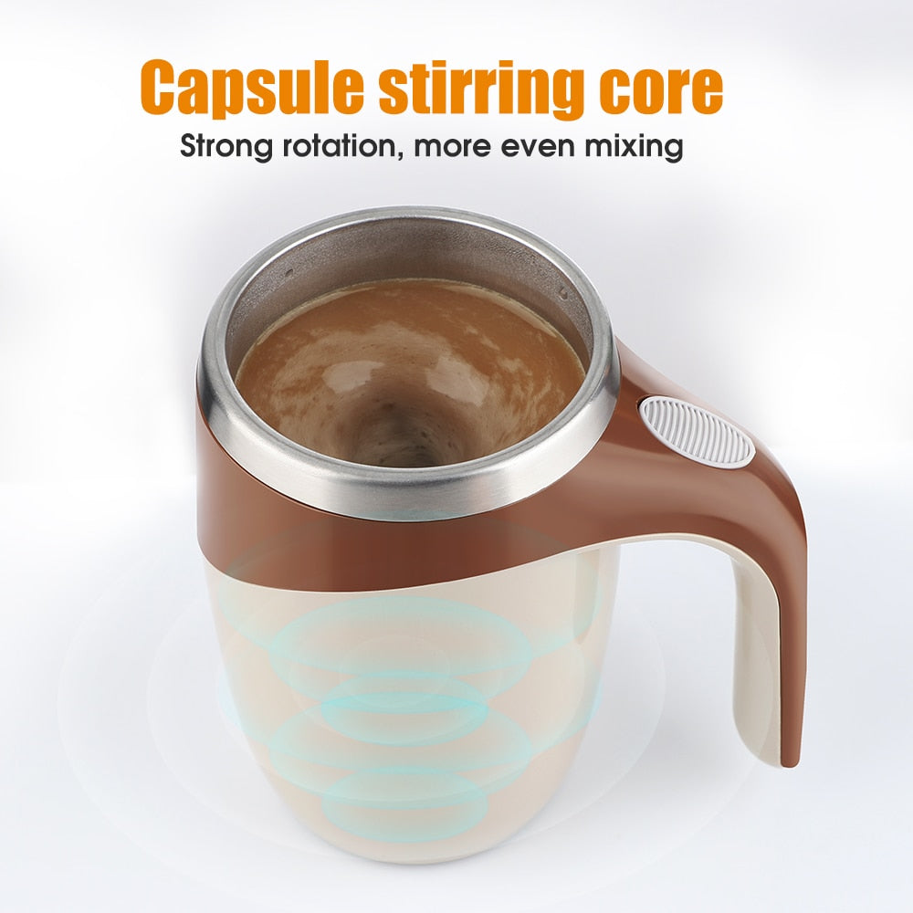 450ML Portable Multipurpose Mixer Auto Mixing Coffee Tea Cup Self