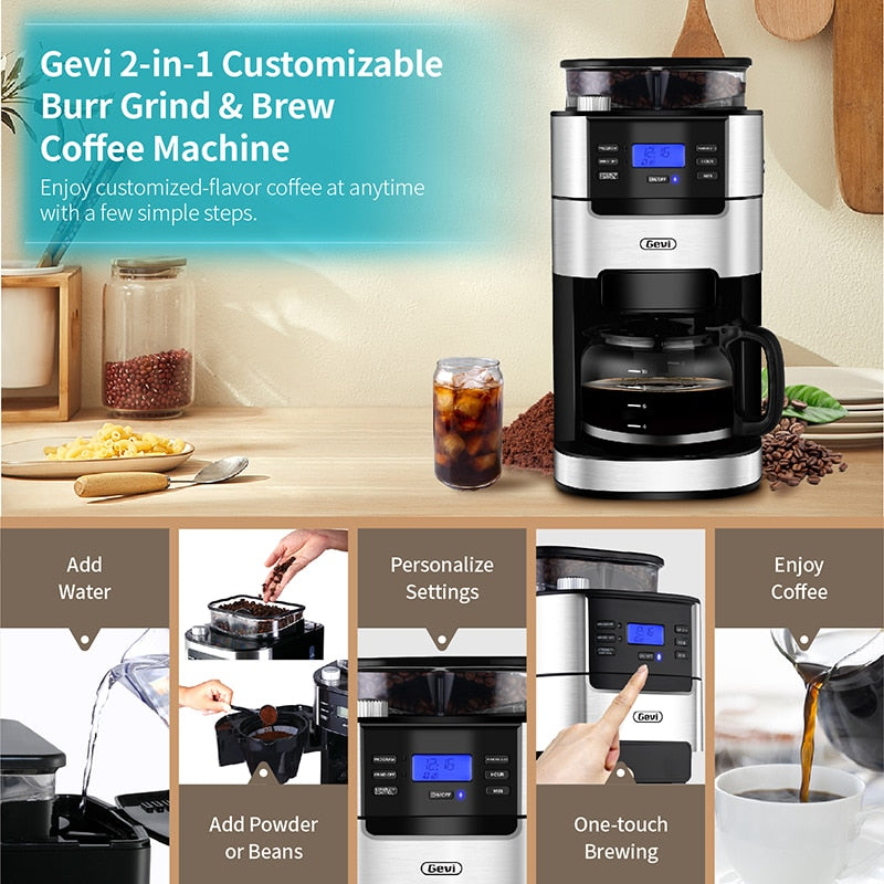 値下げ⭐︎半額以下⭐︎Gevi 10-Cup Drip Coffee Maker Amazon.com: Gevi 10-Cup Drip Coffee Maker with Built-in