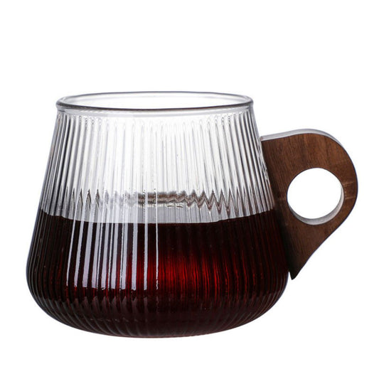 Coffee Mug with Wooden Handle
